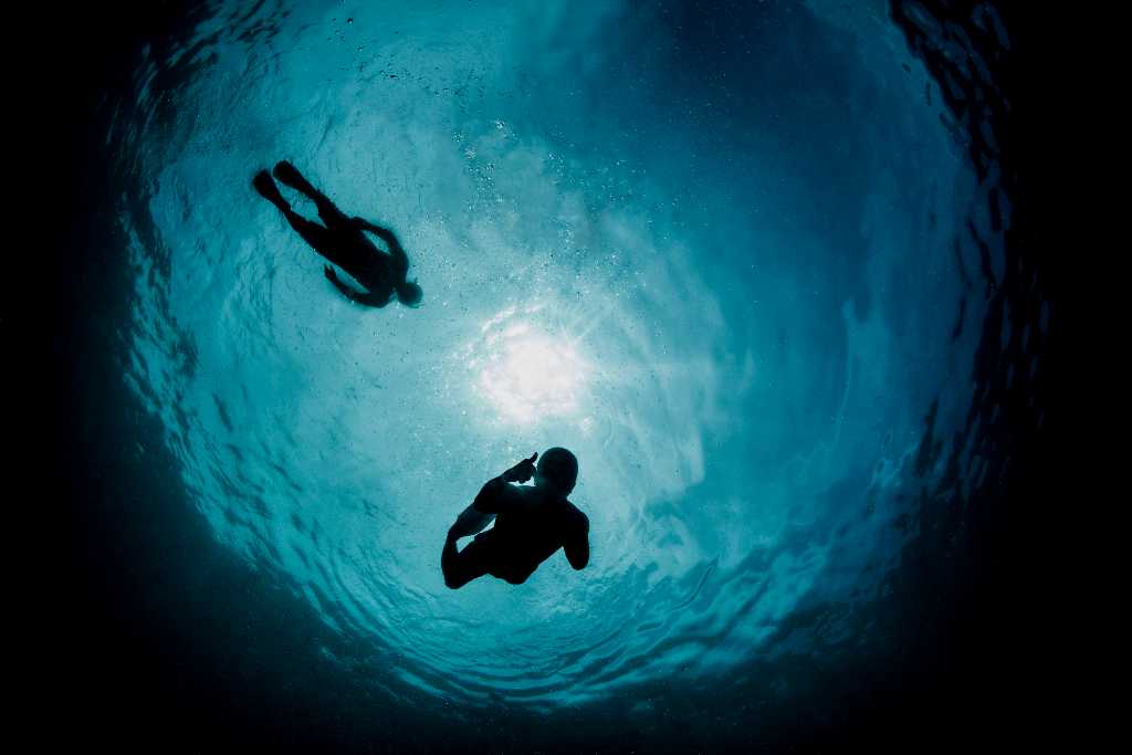 foto miedo a las profundidades del mar